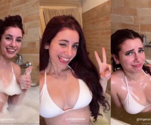 Catarina Paolino Onlyfans tomando banho na banheira