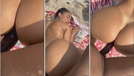 Erica Moraes pelada na praia transando gostoso